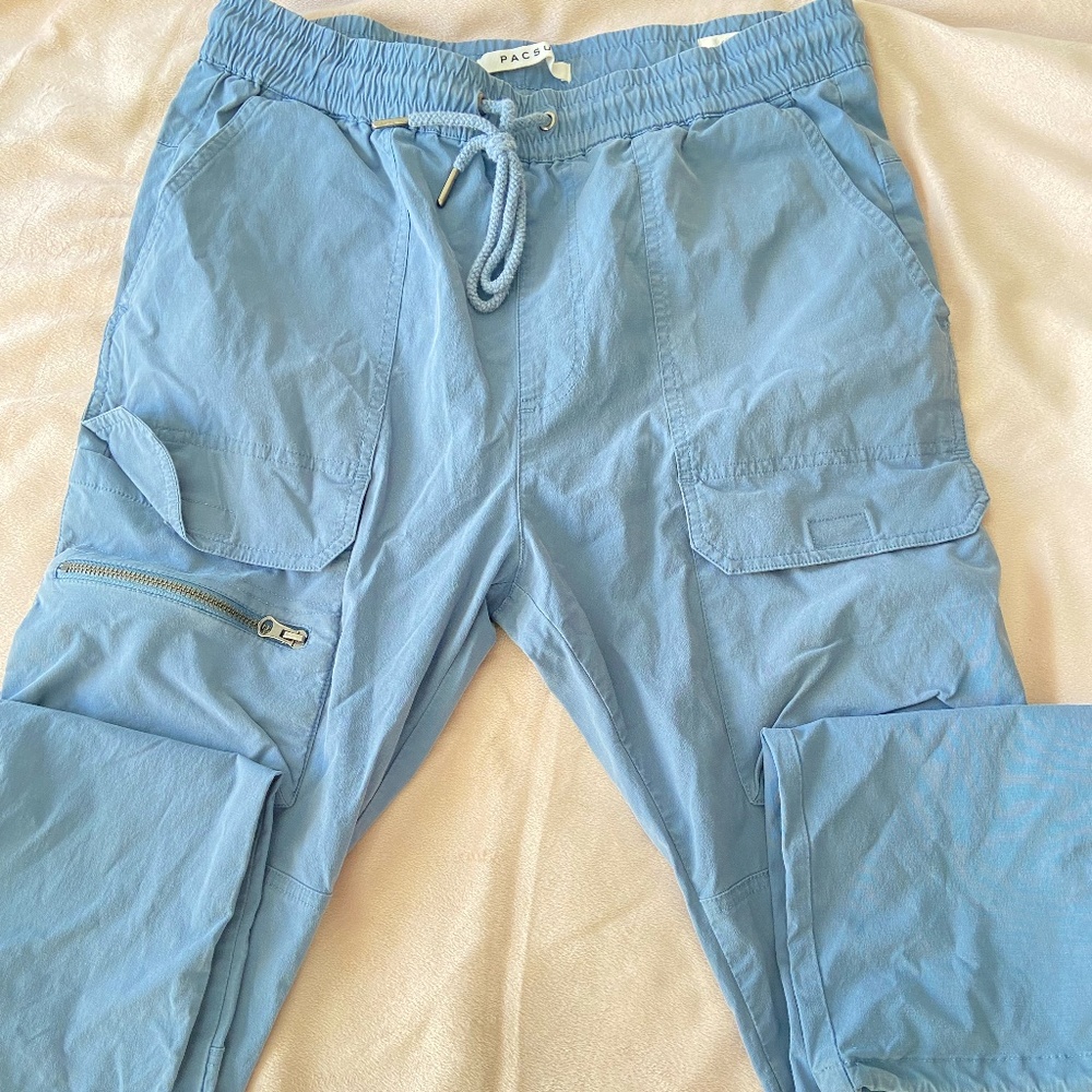 light blue cargo pants
